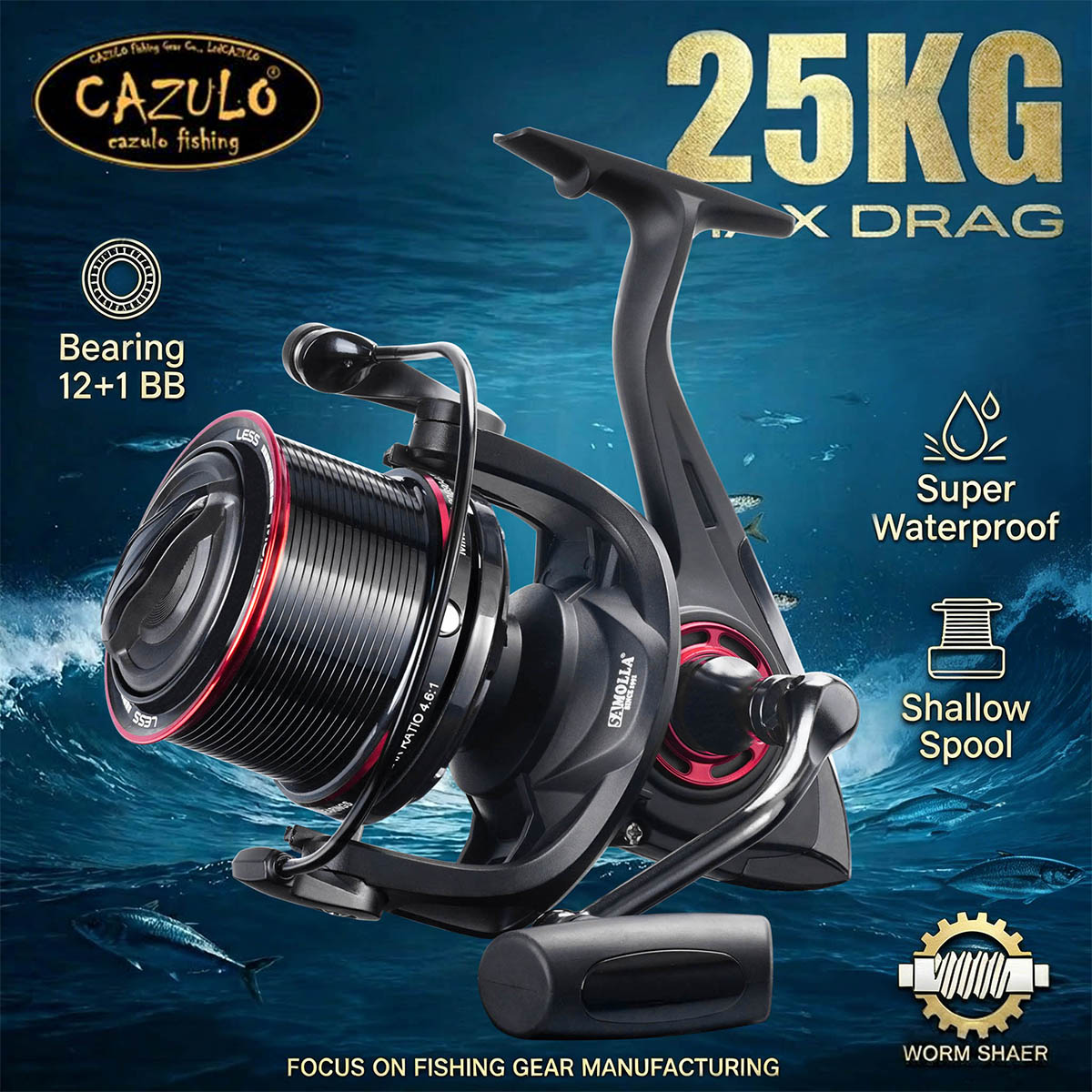 CAZULO Long Cast Spinning Reel - Daiwa Reel Bg ulasan dan harga